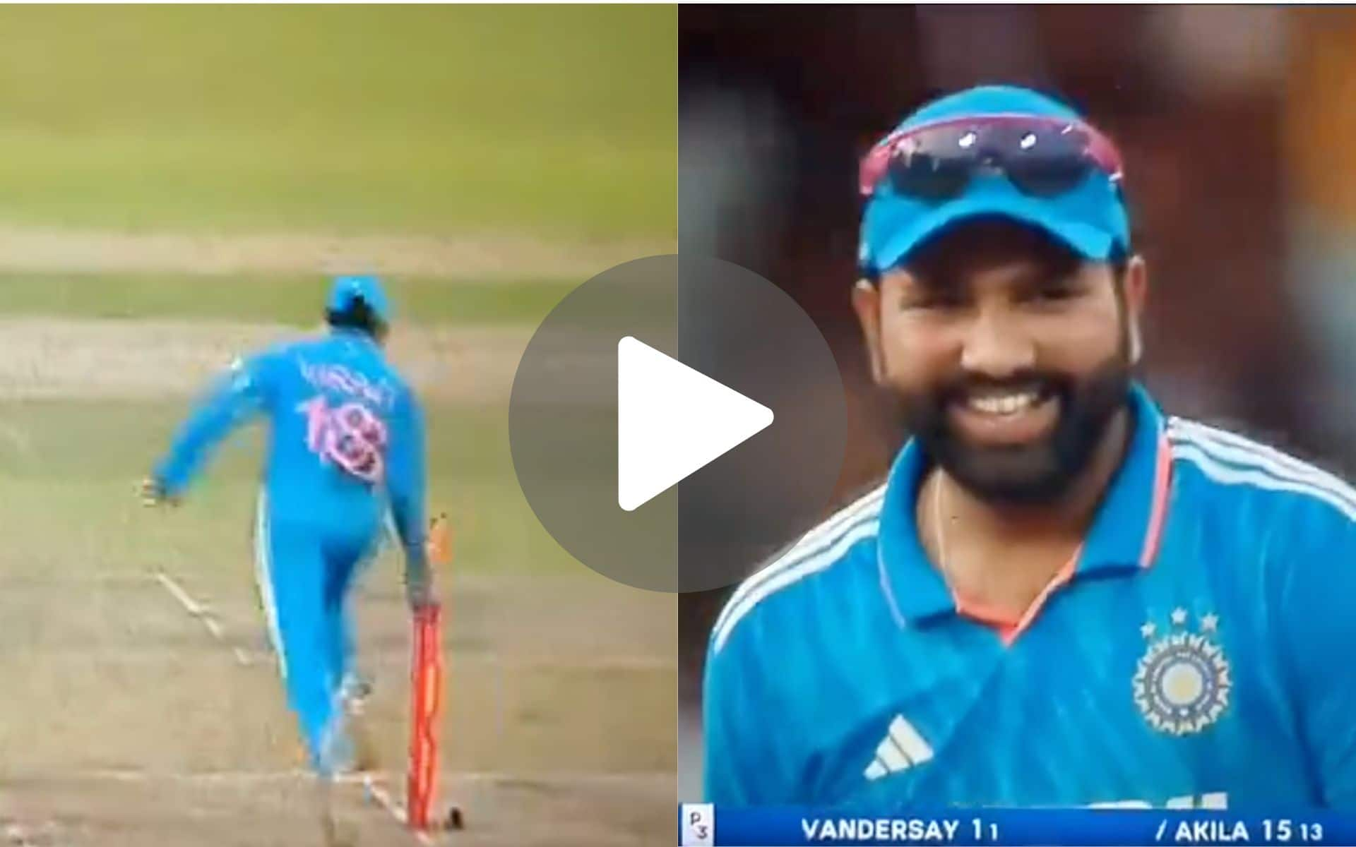 [Watch] Rohit Smiles As Kohli Sprints Like A Cheetah To Assist Him For A Runout